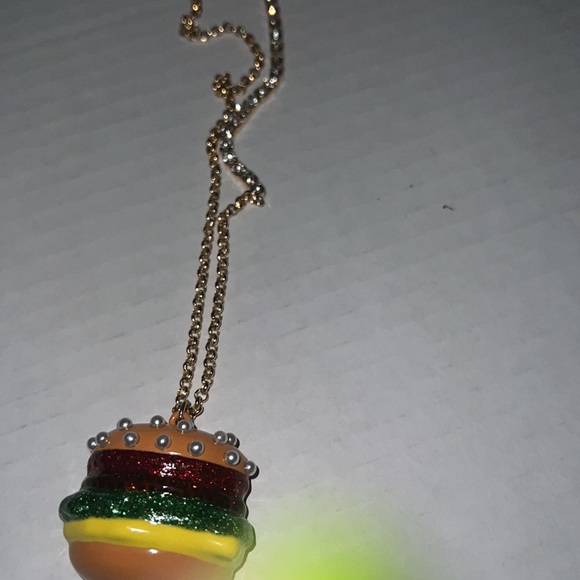 Betsey Johnson burger necklace - Picture 3 of 5